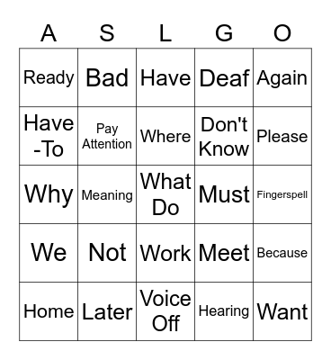 Introductions List 2 Bingo Card