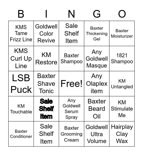 RETAIL BINGO Card