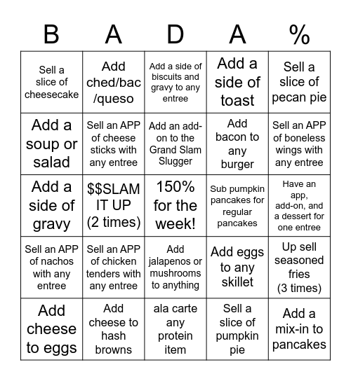 BADA% Bingo Card