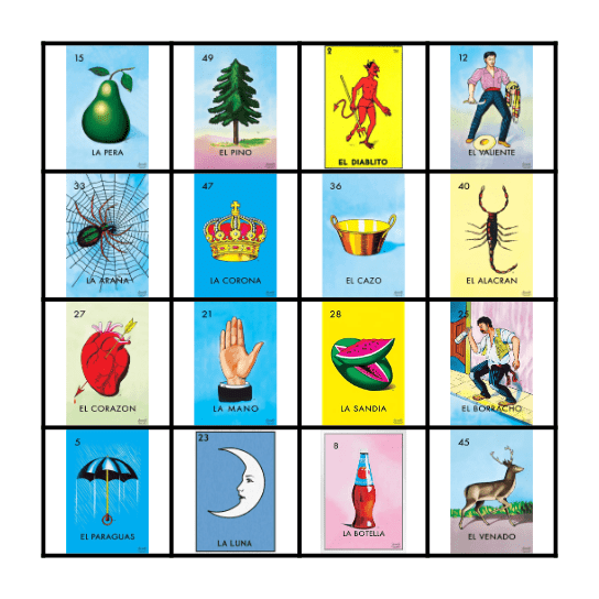 LOTERIA Bingo Card