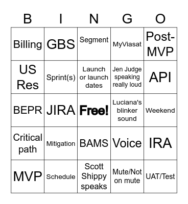 Governance Bingo 9.11.20 Bingo Card