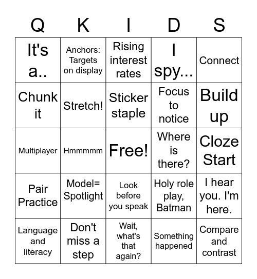 Wise Use of Platform Tools Bingo Card