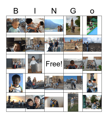 Casper family Bingo Card