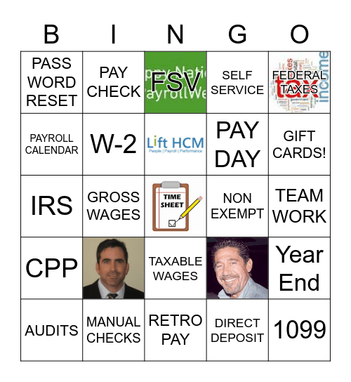 National Payroll Week - Payroll Bingo! Bingo Card