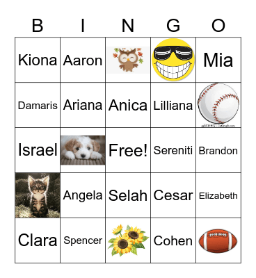 STAR Bingo Card