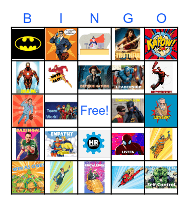 HROnestop Every Day Heroes!! Bingo Card