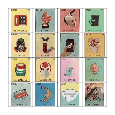 Pandemic Loteria Bingo Card