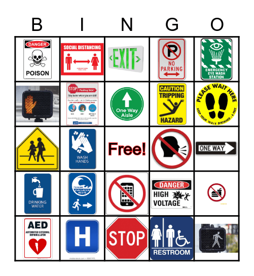 Community Signs Bingo Card