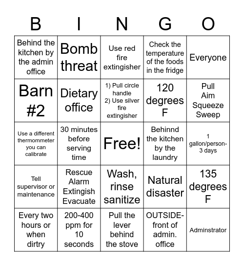 Survey Bingo Card