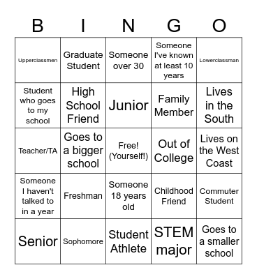 MASSPIRG Relational Organizing BINGO Card