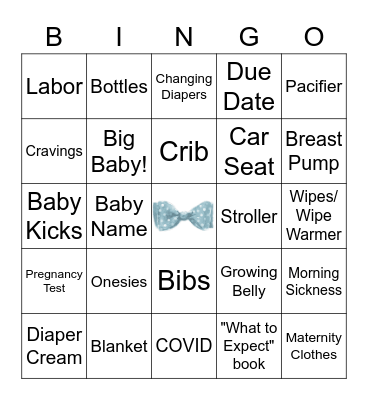 BABY SHOWER BINGO! Bingo Card