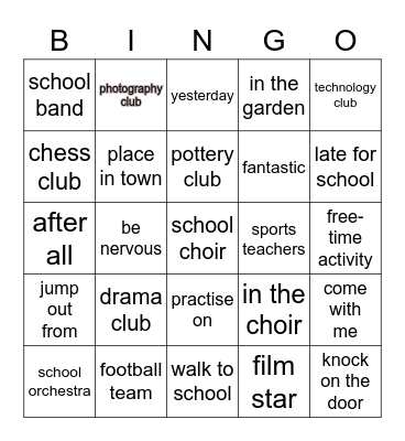 Web Design Bingo Card