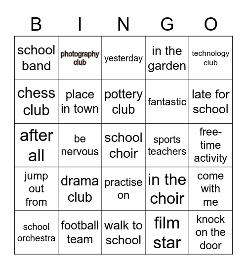 Web Design Bingo Card
