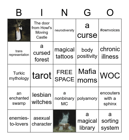 SOMETHING WICKED Bingo Card