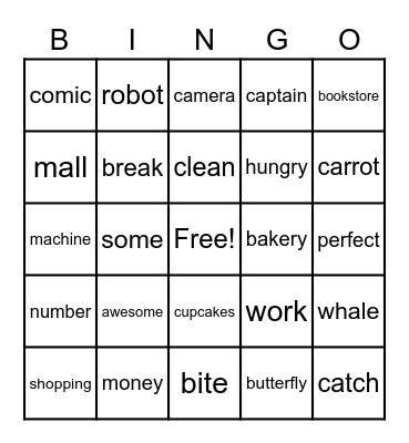 Instantly Yours Bingo Card