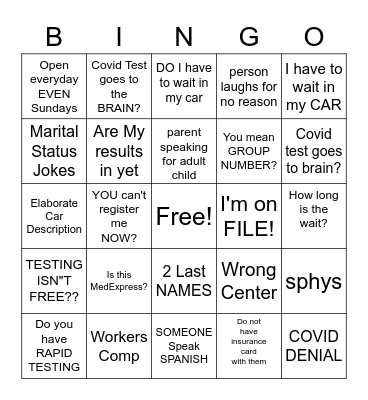 Katherine Vacation Bingo Card