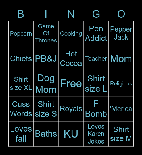 Graphix fairy bingo Card