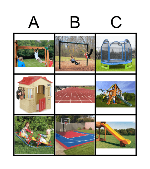 Playground Bingo Card