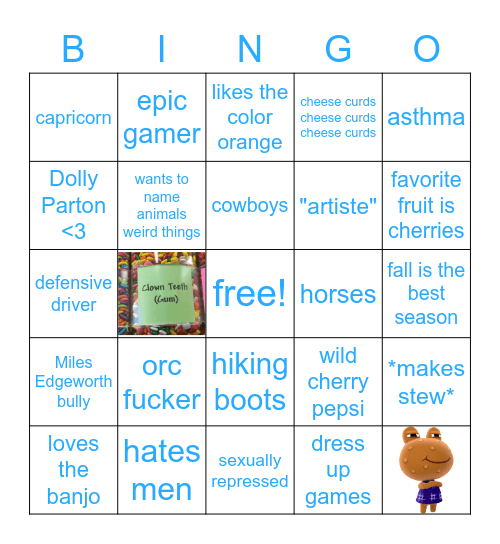 Sloane Bingo Card