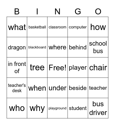 BINGO Card