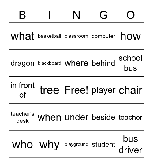 BINGO Card