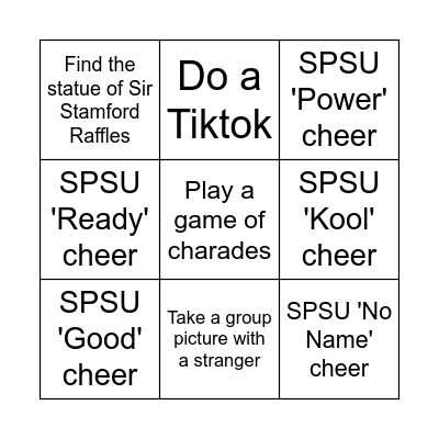 Trail 1 Bingo Card