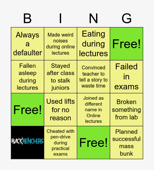 Engineering Day Bingo Card