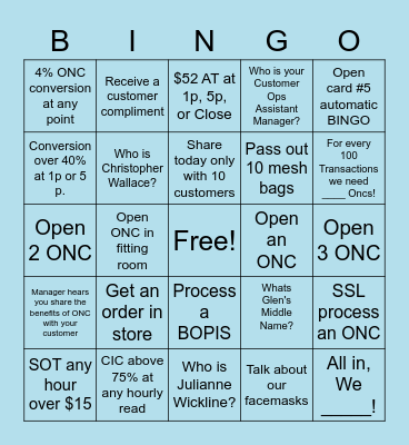 Bingo Card