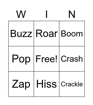 Win Bingo Card