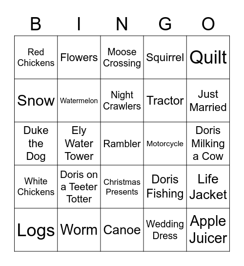 70 Years of Marriage Bingo Card