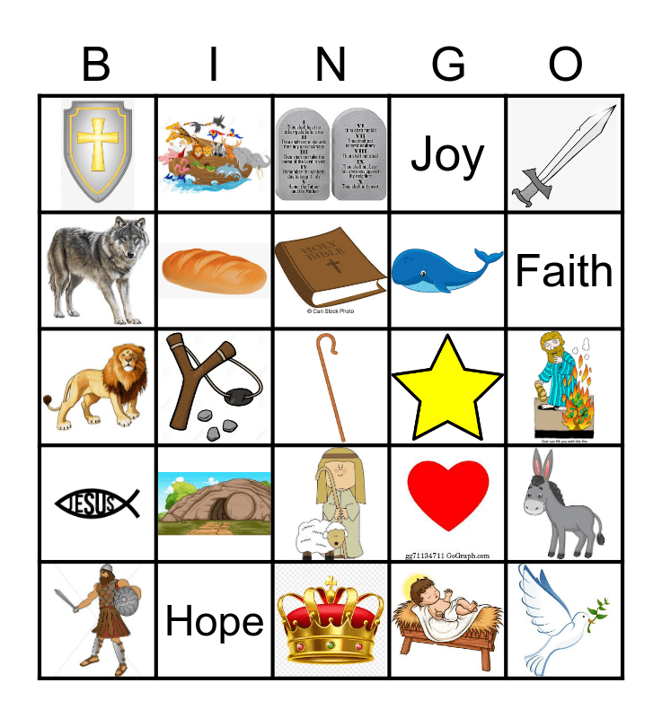 Free Printable Bible Bingo For Preschoolers
