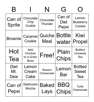 THIRD STREET DELI Bingo Card