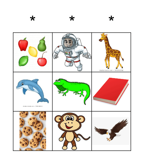 CURSIVE MATCHING Bingo Card