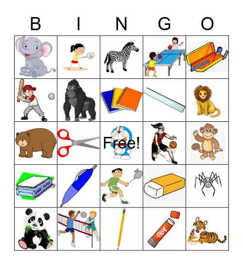 Let`s Practice English! Bingo Card