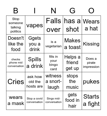 Find someone who... Bingo Card
