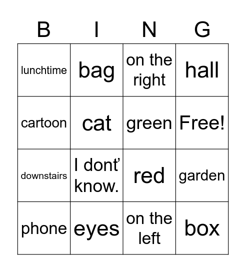 Bingo Card