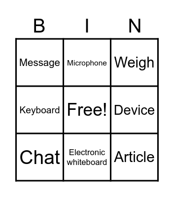 Hugh Technology Bingo Card