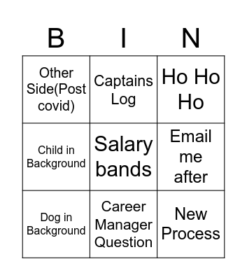 MANJO Bingo Card