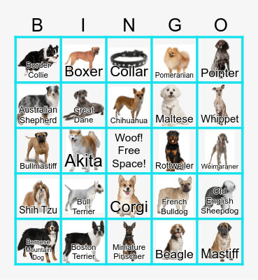 Doggo Bingo Card