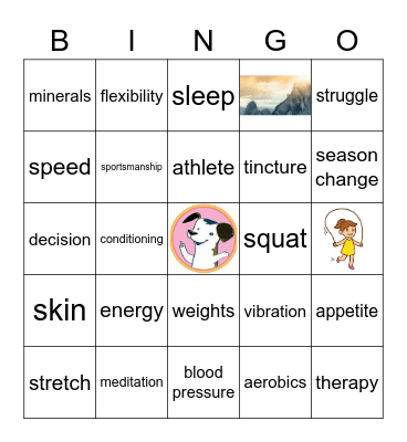 Wellness Bingo Card