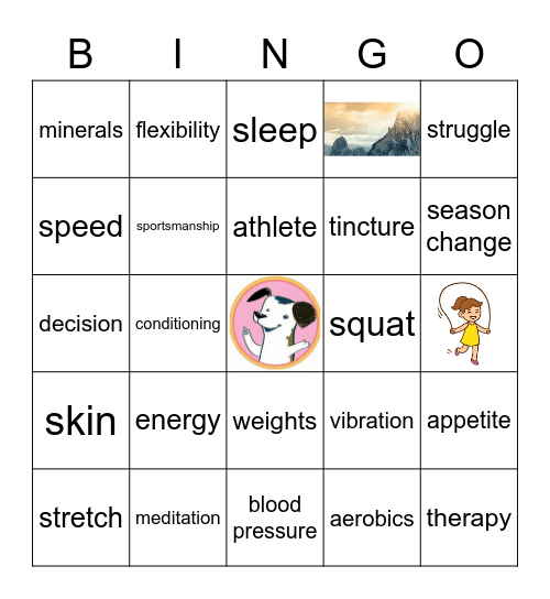 Wellness Bingo Card