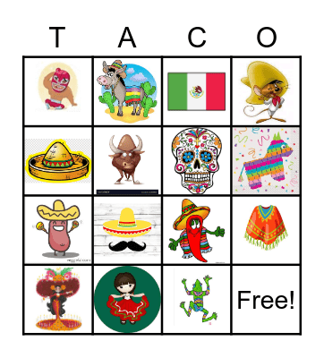 Mexico Independence Bingo Card