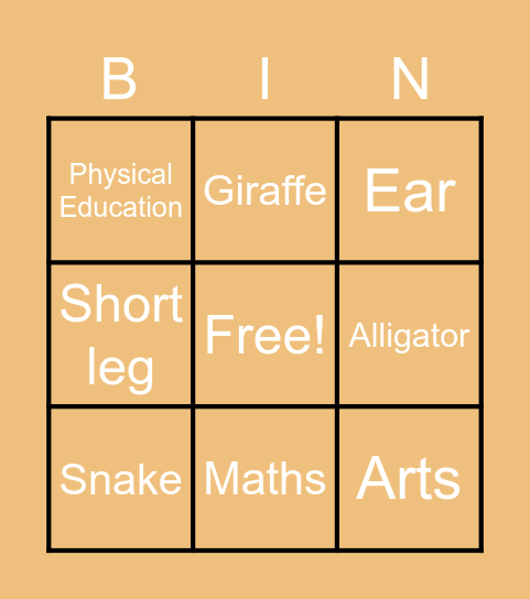Spelling bee practice Bingo Card