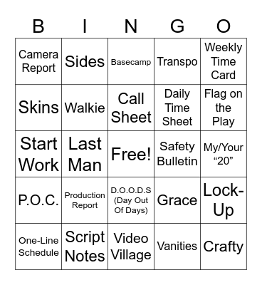 Wendy Geary PA Bootcamp BINGO Card