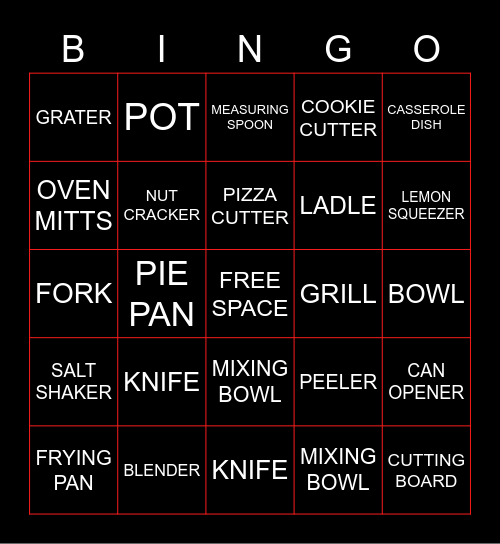 HHIS TLE BINGO Card