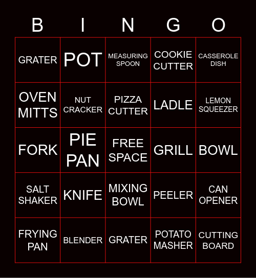 HHIS TLE BINGO Card