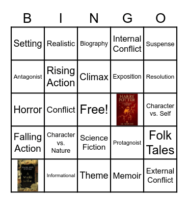 ELA Bingo Card