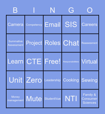 Ms. Jones' Syllabus Bingo! Bingo Card