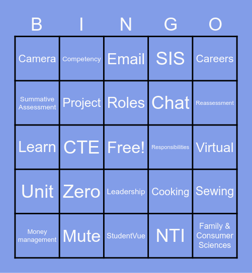 Ms. Jones' Syllabus Bingo! Bingo Card