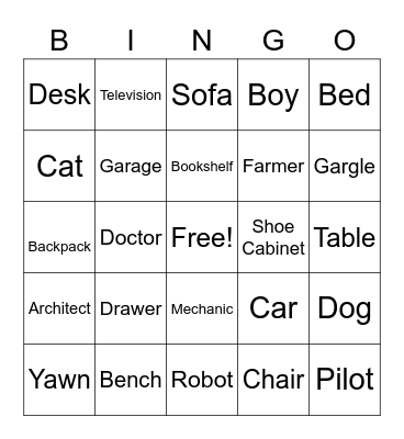 Talktime Bingo Card